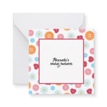 パーソナライズされた裁縫ボタンパターン工芸