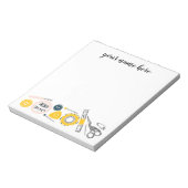 パーソナライズされた裁縫メモ帳 ノートパッド (回転)