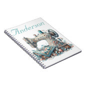 パーソナライズされた裁縫機 ノートブック (右側)