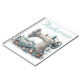 パーソナライズされた裁縫機 ノートブック (左側)