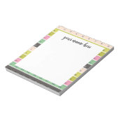 パーソナライズされた裁縫測定テープメモ帳 ノートパッド (回転)