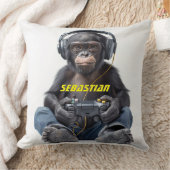 パーソナライズされた装飾用クッションゲーマーチ子供へンプ クッション (ブランケット)