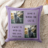 パーソナライズされた装飾用クッション-カスタム写真 | 文字 クッション (ブランケット)