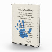 パーソナライズされた親愛詩 フォトブロック (右)