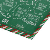 パーソナライズされた親愛Santa Cookie & Milkトレイ カッティングボード (角)