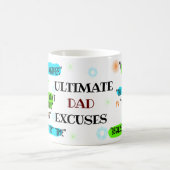 パーソナライズされた言い訳マグカップ 父へのギフト コーヒーマグカップ (中央)