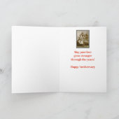 パーソナライズされた記念カー結婚ド カード (内部)