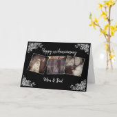 パーソナライズされた記念写真カード カード (黄色い花)