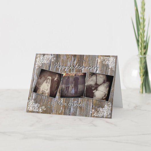 パーソナライズされた記念写真カード カード (正面)