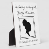 パーソナライズされた記念写真プラーク フォトプラーク (側面)