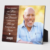 パーソナライズされた記念写真 フォトプラーク (側面)