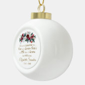 パーソナライズされた記念品 | 天国のホーム セラミックボールオーナメント (右)