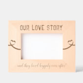 パーソナライズされた記念日のラブストーリー レーザー彫刻フレーム (正面)