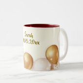 パーソナライズされた記念日の贈り物 – カスタム誕生日 ツートーンマグカップ (正面右)