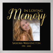 パーソナライズされた記念箔プリント 箔ポスター (正面)