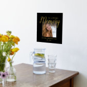 パーソナライズされた記念箔プリント 箔ポスター (レイダウン (キッチン))