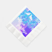 パーソナライズされた記念結婚紙 縁ありランチョンナプキン (角)