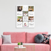 パーソナライズされた記念記念ユニーク写真 キャンバスプリント (インサイチュ (リビング))