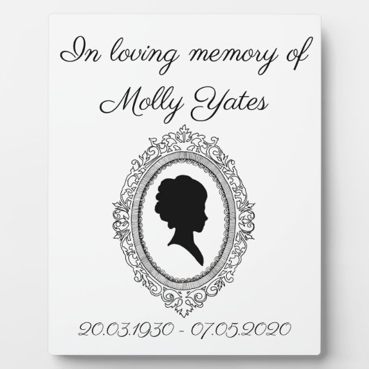 パーソナライズされた記念額写真プラーク フォトプラーク (正面)