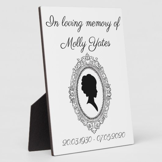 パーソナライズされた記念額写真プラーク フォトプラーク (側面)