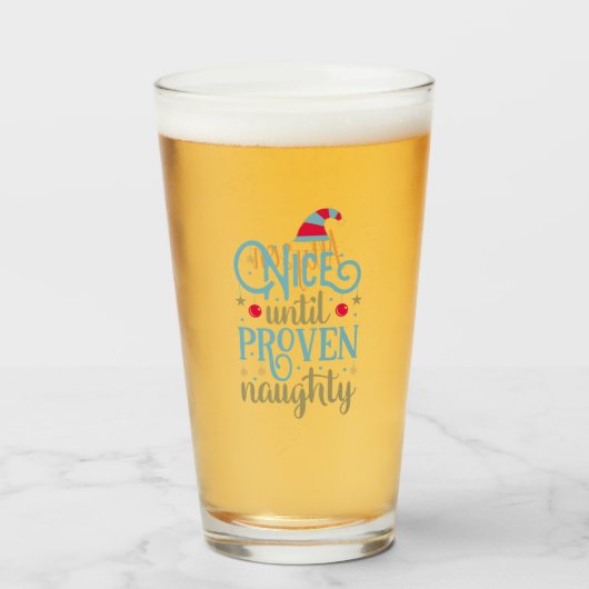 「パーソナライズされた証明できるまでいけな良い」クリスマス タンブラーグラス (ドリンク正面)