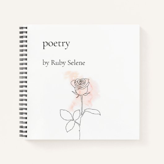 パーソナライズされた詩 ノートブック (正面)