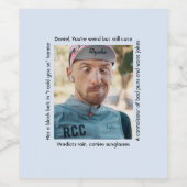 パーソナライズされた詳細おもしろい特性の特性 ワインラベル (シングルラベル)