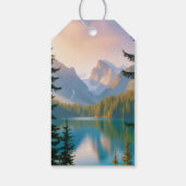 パーソナライズされた詳細フォト結婚式の引き出物ギフトラベル ギフトタグ (裏面)