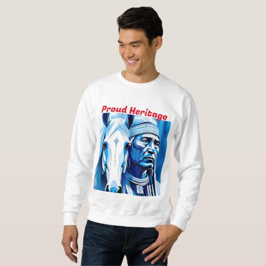 「パーソナライズされた誇りを持った伝統メンズベーシック スウェットシャツ (正面フル)