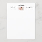 パーソナライズされた誇りを持った新生児生まれたばかりの写真 (正面)