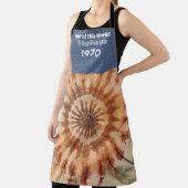 パーソナライズされた誕生年レトロオールオーバープリントエプロン エプロン (インサイチュ)