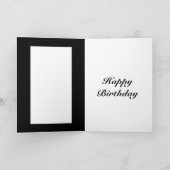 パーソナライズされた誕生年誕生日カード カード (内部)