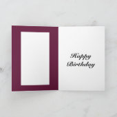 パーソナライズされた誕生年誕生日カード カード (内部)