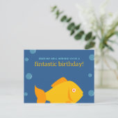 パーソナライズされた誕生日おもしろい ポストカード (スタンド正面)