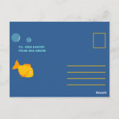 パーソナライズされた誕生日おもしろい ポストカード (裏面)