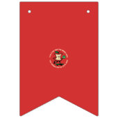 パーソナライズされた誕生日と結婚のバンティンバナー バンティングフラッグ (第1の旗)