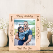 パーソナライズされた誕生日の最高のパパ枠 レーザー彫刻フレーム