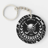 パーソナライズされた誕生日の贈り物 キーホルダー (正面)