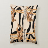 パーソナライズされた誕生日の贈り結婚物 アクセントクッション (裏面(縦))