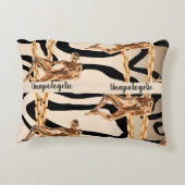 パーソナライズされた誕生日の贈り結婚物 アクセントクッション (裏面)