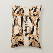 パーソナライズされた誕生日の贈り結婚物 アクセントクッション (裏面(縦))