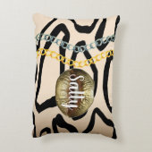 パーソナライズされた誕生日の贈り結婚物 アクセントクッション (裏面(縦))