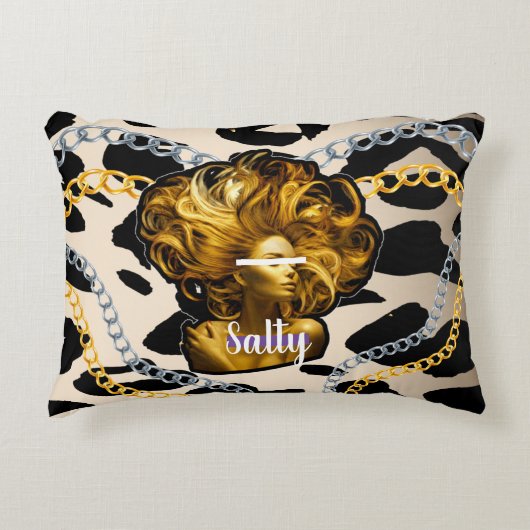 パーソナライズされた誕生日の贈り結婚物 アクセントクッション (正面)