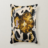 パーソナライズされた誕生日の贈り結婚物 アクセントクッション (正面(垂直))