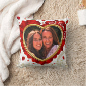 パーソナライズされた誕生日の贈り結婚物 クッション (ブランケット)