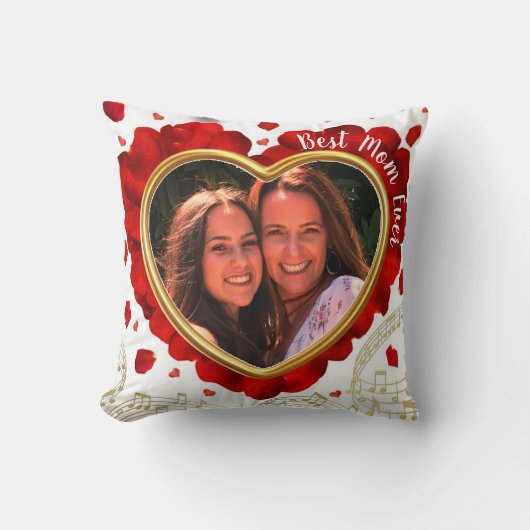 パーソナライズされた誕生日の贈り結婚物 クッション (正面)