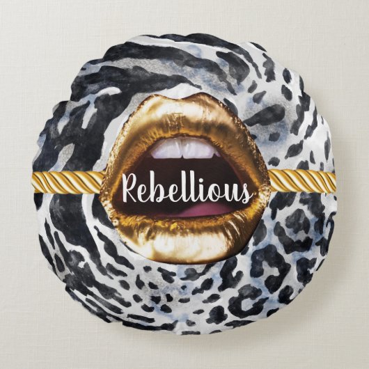 パーソナライズされた誕生日の贈り結婚物 ラウンドクッション (正面)