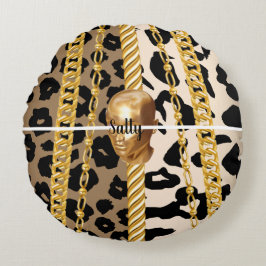 パーソナライズされた誕生日の贈り結婚物 ラウンドクッション