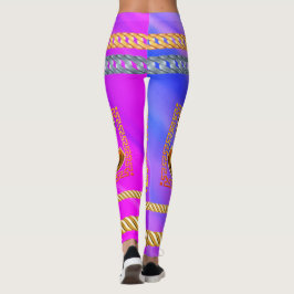 パーソナライズされた誕生日の贈り結婚物 レギンス