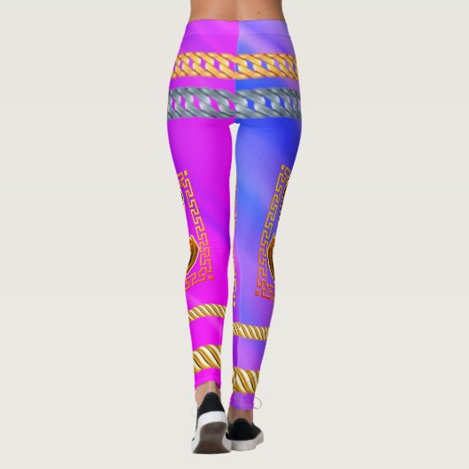 パーソナライズされた誕生日の贈り結婚物 レギンス (裏面)